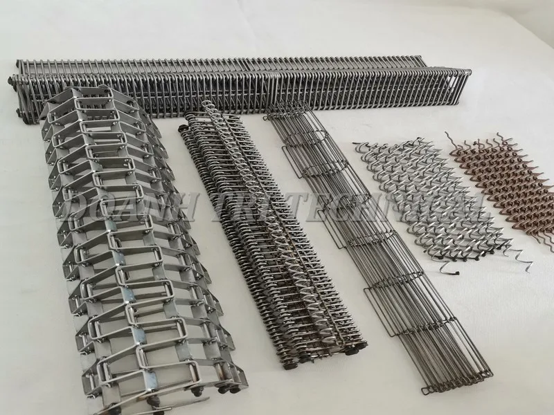 BĂNG TẢI LƯỚI INOX LOẠI CÁC MẮT LIÊN KẾT