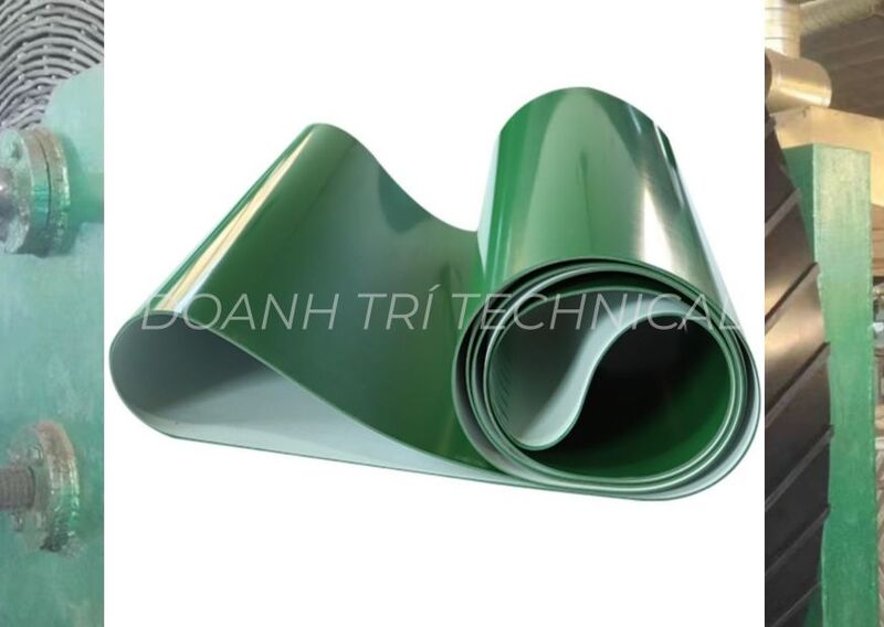 BĂNG TẢI PVC XANH