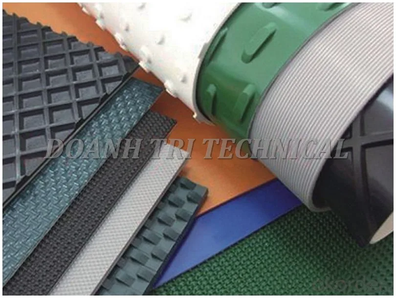 BỀ MẶT BĂNG TẢI PVC PU PE THÔNG DỤNG