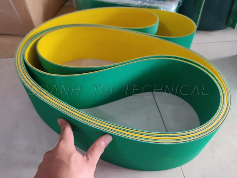 DÂY ĐAI VÀNG XANH 2MM - BĂNG TẢI VÀNG XANH