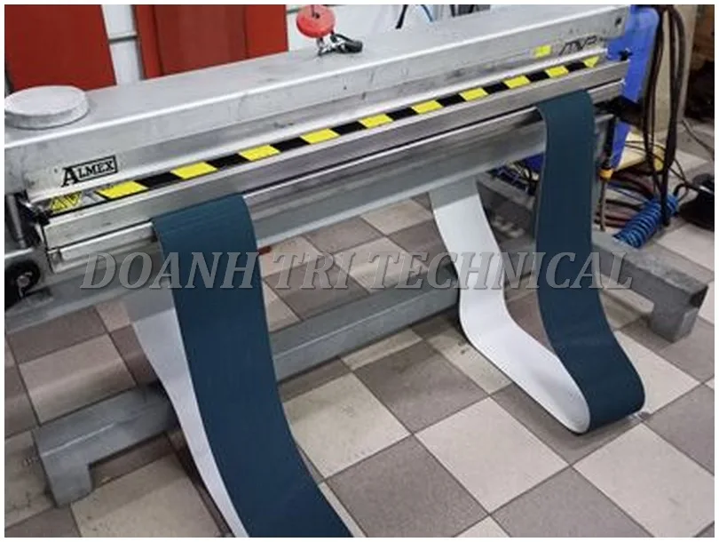 MÁY ÉP DÁN NỐI BĂNG TẢI PVC PU VÀ PE LÀM MÁT BẰNG NƯỚC